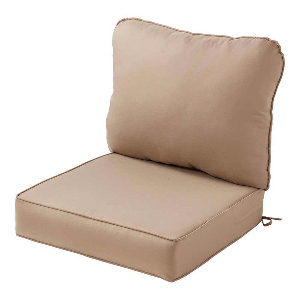 24 in. x 24 in. 2-Piece Premium Deep Seating Outdoor Lounge Chair Cushion Set in Coronado price history on PriceWatchPro