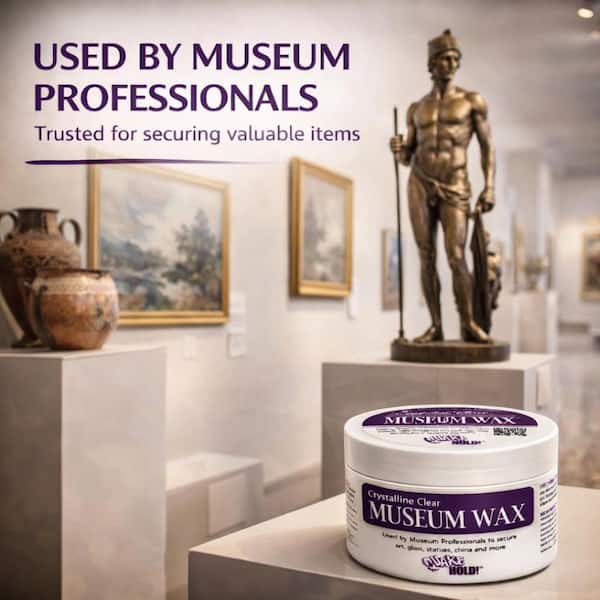 QuakeHOLD! Crystalline Clear Museum Wax -2 oz 66111 - The Home Depot