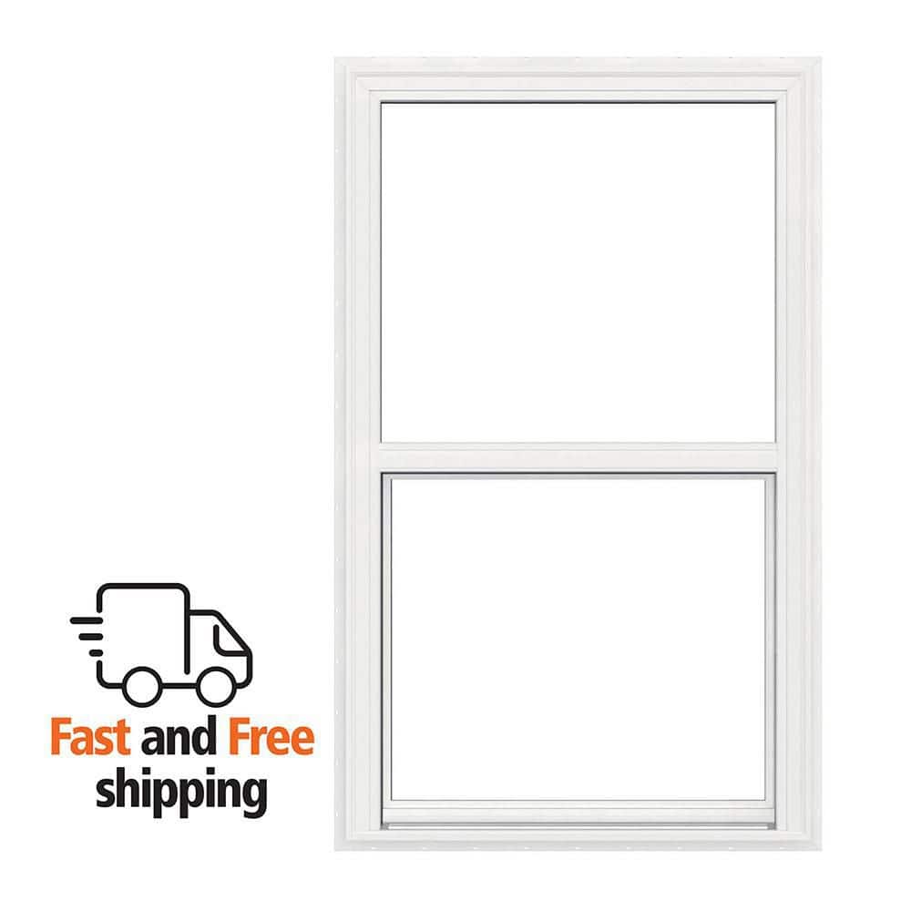 JELD-WEN V-2500 Series 23.5 in. x 35.5 in. Single Hung Vinyl Low-E