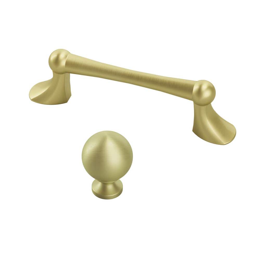 modern gold dresser knobs Satin Gold Century Cabinet Knobs and Drawer Pulls
