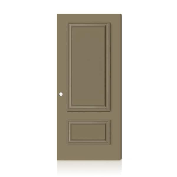 Fire-Rated Palazzo 2 Panel 36 in. x 80 in. Left-Hand/Inswing Olive Green Composite Interior Commercial Door Slab