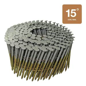 3-1/4 in. x 0.120 in. 15° Wire Collated Exterior Galvanized Ring Shank Framing Nails 2500 per Box