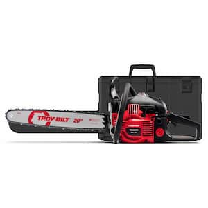 20 in. 46 cc Gas 2-Cycle Chainsaw with Automatic Chain Oiler and Heavy-Duty Carry Case Included