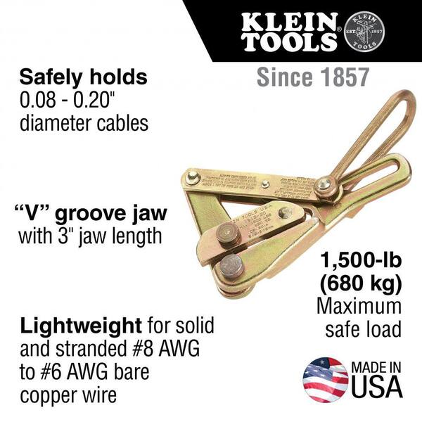 Klein Tools Chicago Grip for Bare Wire 1613-30 - The Home Depot