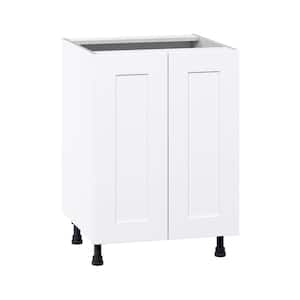 Wallace Painted White Shaker Assembled Base Kitchen Cabinet with Full Height Door (24 in. W x 34.5 in. H x 24 in. D)
