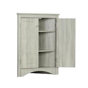 17.2-in W x 17.2-in D x 31.5-in H in Oak MDF Ready to Assemble Floor Corner Kitchen Cabinet with Adjustable Shelves