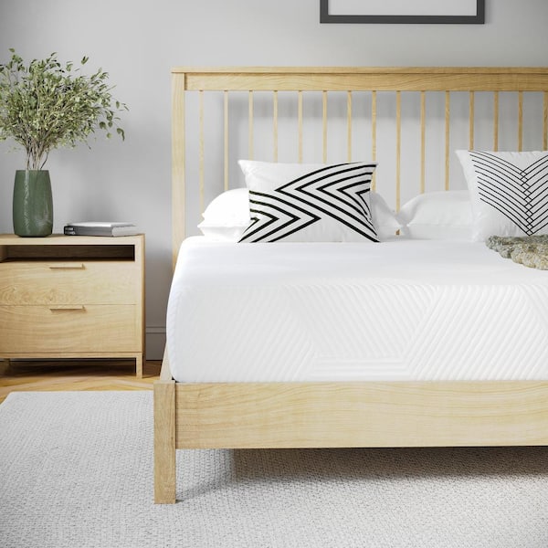 Jasmine Queen Firm Charcoal and Green Tea Cooling Gel Memory Foam 8 in. Supportive Pressure Relief Bed-in-a-Box Mattress