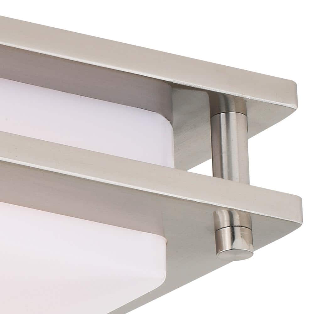 Horizon 12" Satin Nickel LED Flush Mount Ceiling Light