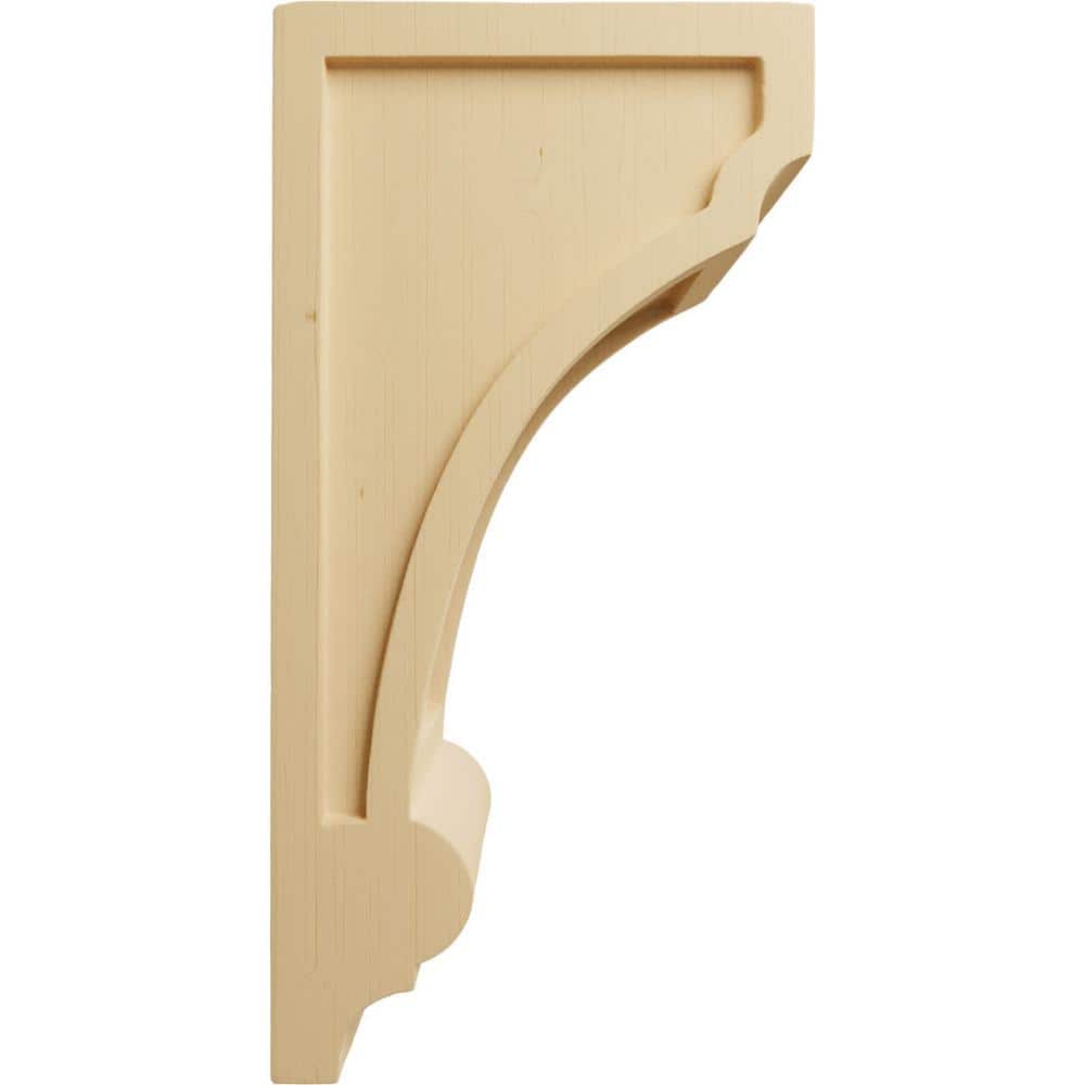 Alder 12" Hand-Carved Wood Corbel