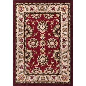 Dulcet Alana Red 9 ft. x 13 ft. Traditional Area Rug