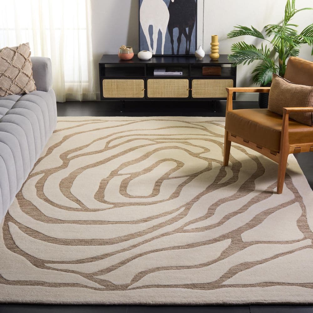 Metro 9 ft. x 12 ft. Ivory/Gray Contemporary Topographic Area Rug price history on PriceWatchPro