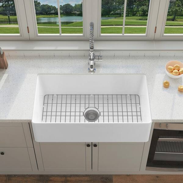 Farmhouse 3018  30-Inch Concrete Apron-Front Kitchen Sink