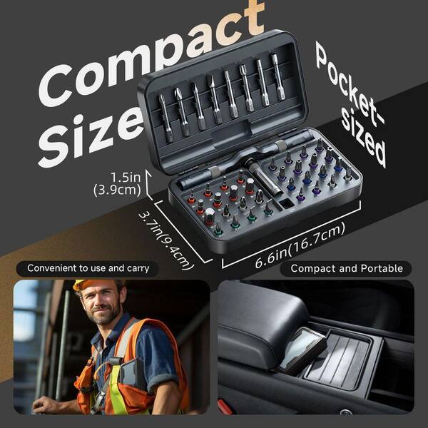 Laybus 42 in 1 Magnetic Screwdriver Set, Portable Compact Repair
