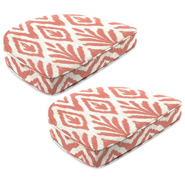 18.5 in. W x 17 in. D x 4 in. T Rectangular Outdoor Seat Cushion in Tinker Suntan (2-Pack)