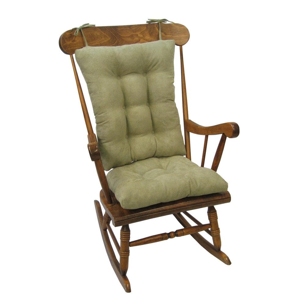 Klear Vu Gripper Twillo Thyme Jumbo Rocking Chair Cushion Set, Green -  849140XL-258