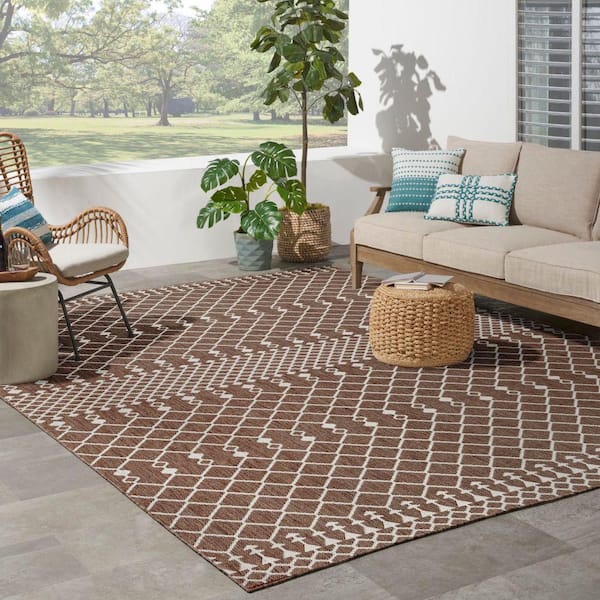 Positano Natural 10 ft. x 14 ft. Moroccan Contemporary Area Rug