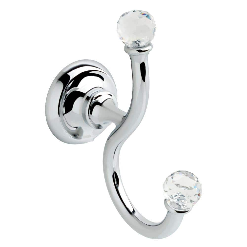 Reviews for Delta Nora Double Towel Hook in Chrome and Glass Pg