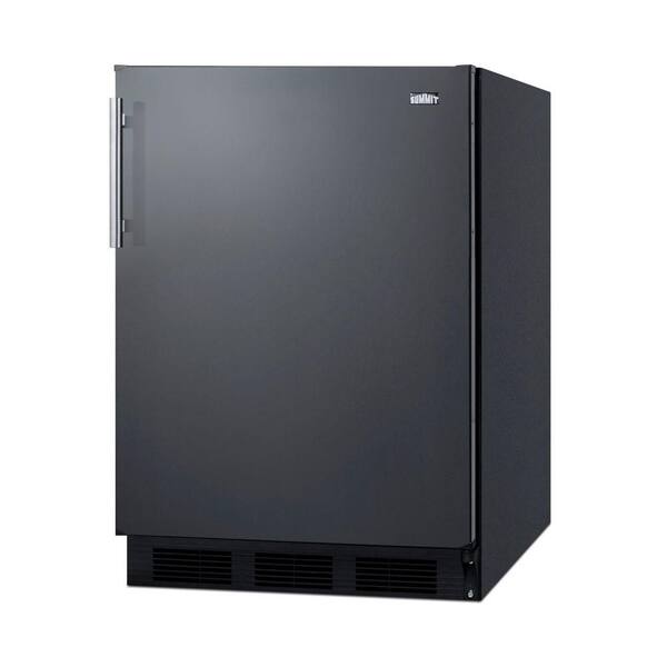 Summit Appliance 5 1 Cu Ft Mini Refrigerator With Freezer In Black Ct663bk The Home Depot