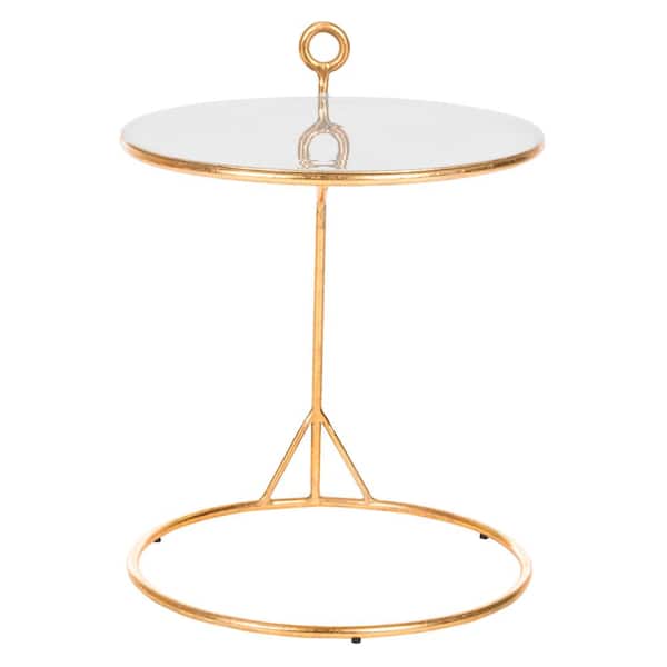 SAFAVIEH Emirah Gray/Gold End Table