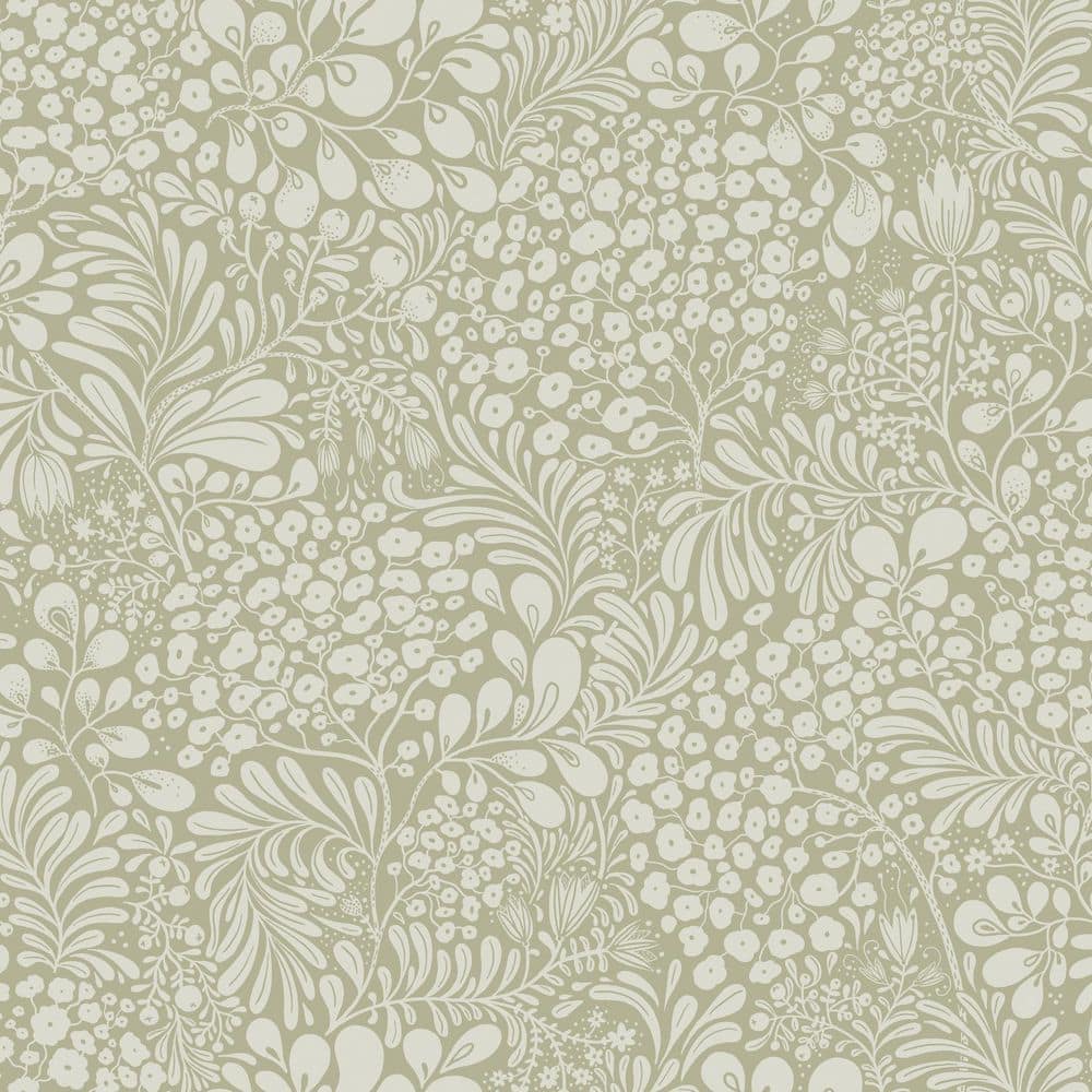 Green Siv Sage Botanical Wallpaper Sample price history on PriceWatchPro