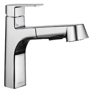 Xander Single-Handle Pull-Out Sprayer Kitchen Faucet in Chrome
