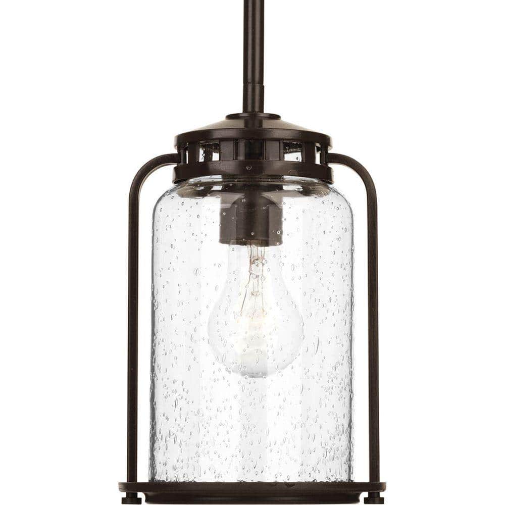 Botta Antique Bronze Glass Cylinder Hanging Lantern