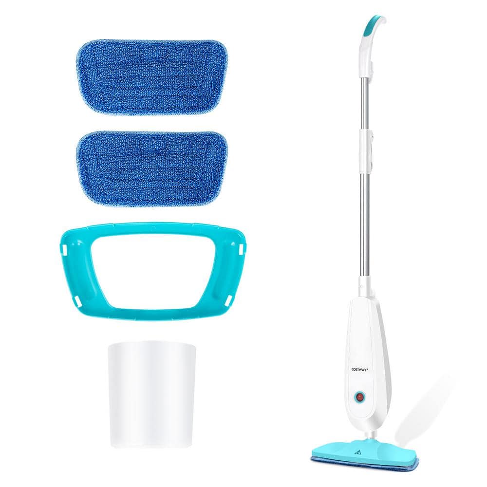 Costway Steam Mop Electric Cleaner Steamer w/LED Headlights for Hardwood  Floor Cleaning ES10121US-GR - The Home Depot