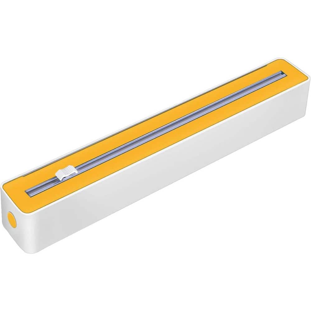Plastic Wrap Dispenser Cutter 11.8 in. Wide Durable Design Smooth Slide Blade Orange 14.16x2.16x2.2in 7.8oz price history on PriceWatchPro
