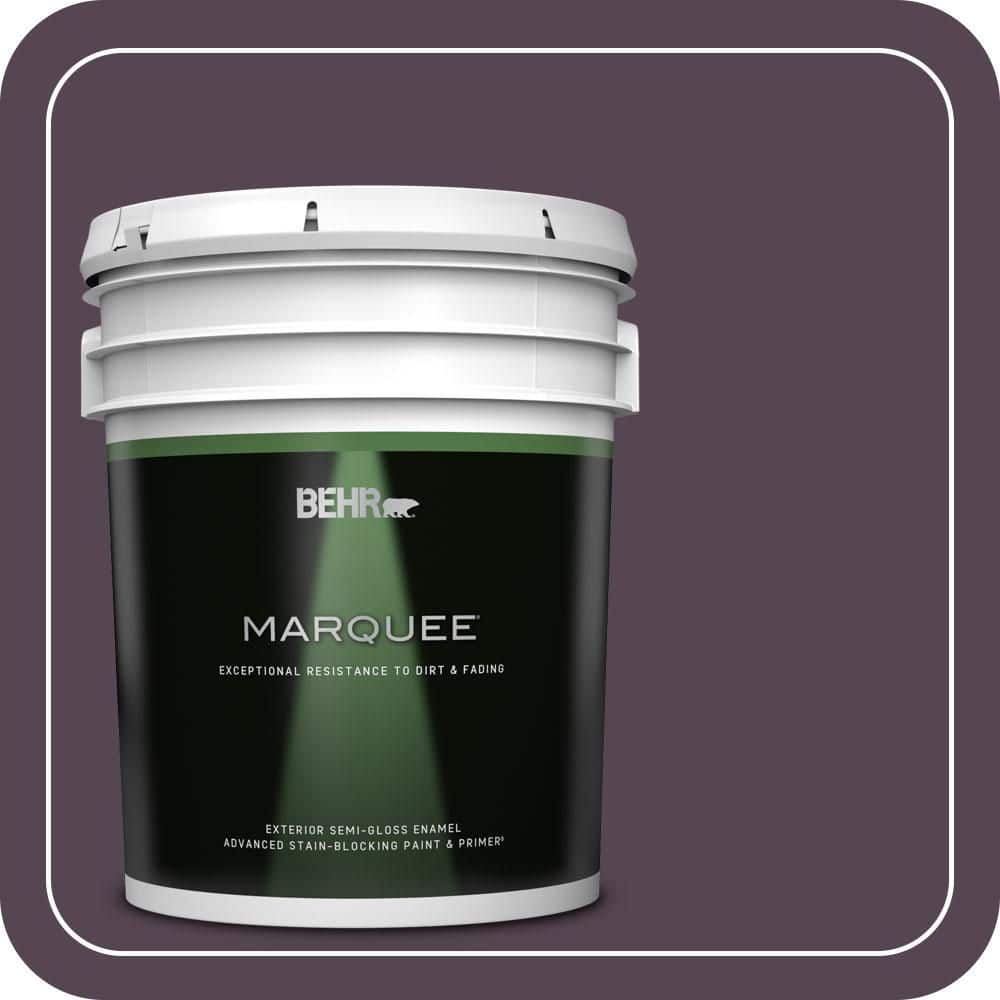 Baritone Color BEHR MARQUEE 5 gal. #680F-7 Baritone Semi-Gloss Enamel Exterior Paint ...