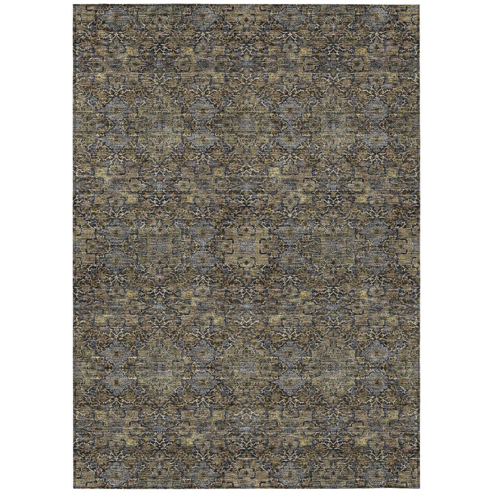 Chantille Machine Washable Indoor/Outdoor Abstract ACN2705 Black 3 ft. x 5 ft. Area Rug price history on PriceWatchPro