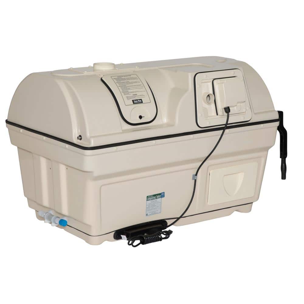 Sun-Mar Centrex 2000 Electric Waterless High Capacity Central Composting Toilet System in Bone -  CCEB-02510