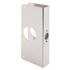 1-3/8 in. x 9 in. Thick Solid Brass Lock and Door Reinforcer, 2-1/8 in. Single Bore, 2-3/8 in. Backset