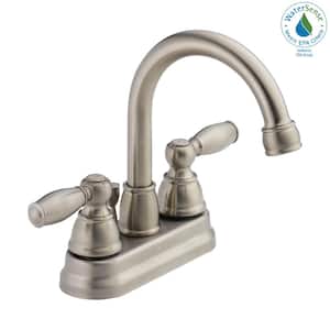 Claymore 4 in. Centerset 2-Handle High Arc Bathroom Faucet in Brushed Nickel