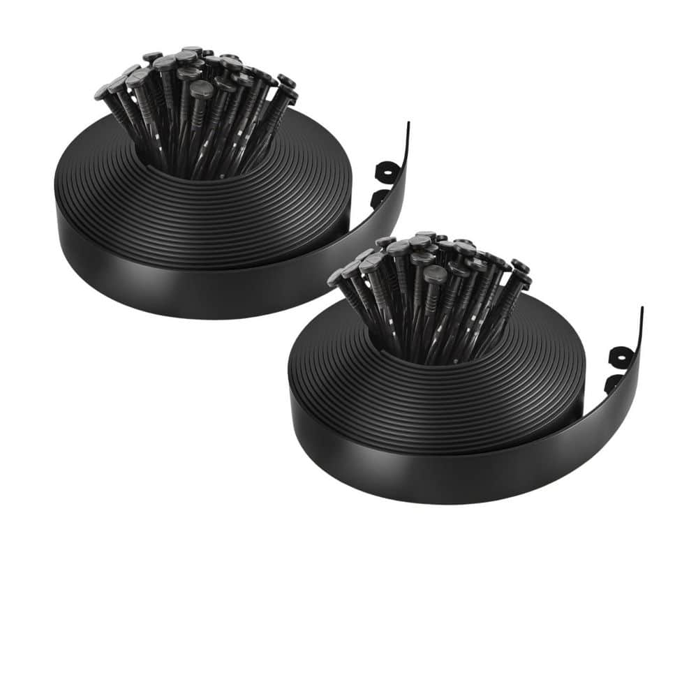 100FT L x 2H x Flexible Plastic Landscape Edging Black Weather-Resistant Edging 1 Roll price history on PriceWatchPro