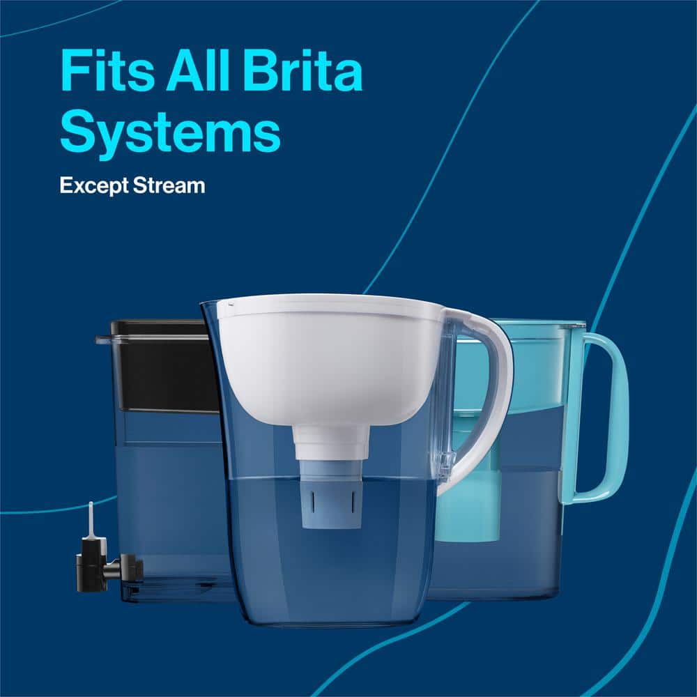 Brita Elite Blue Activated Carbon Water Pitcher Replacement Filter