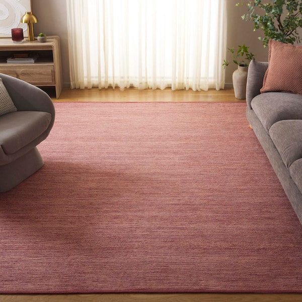 Montauk 8 ft. x 10 ft. Rust Modern Solid Area Rug