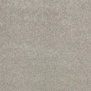 Cleoford Silver Bell Gray 47oz. Blend Texture Installed Carpet
