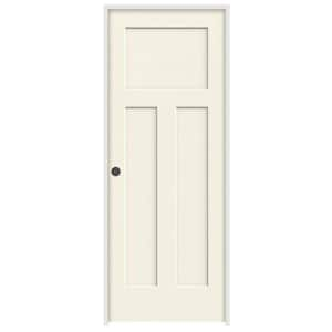 JELD-WEN 30 In. X 80 In. Craftsman Vanilla Painted Smooth Molded ...