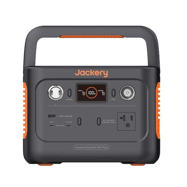 Jackery 300W Continuous/600-Watt Peak Output Power Station Explorer 300 Plus Push Button Start Battery Generator for Outdoors