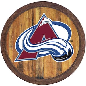 20 in. Colorado Avalanche "Faux" Barrel Plastic Decorative Sign