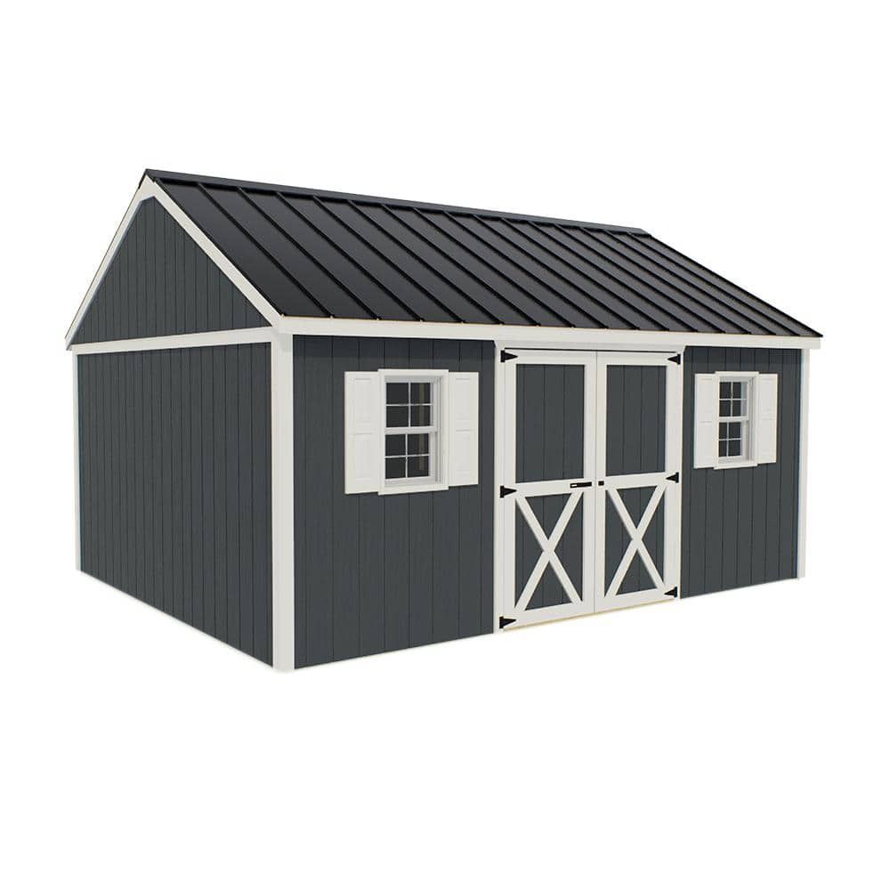 Handy Home Products Do-it Yourself Windemere 10 ft. x 12 ft. Deluxe  Multi-purpose Wood Shed with Smartside and operable window (120 sq. ft.)  19481-8 - The Home Depot
