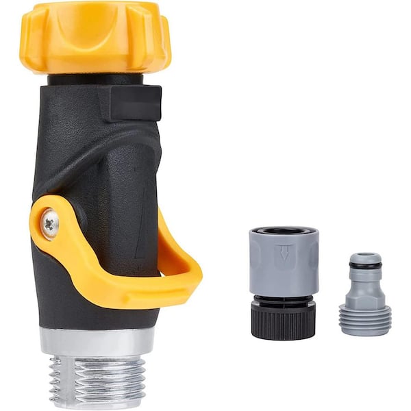 Cubilan Lever Flow Through Valve Connector Bundle, Yellow, Black, Grey