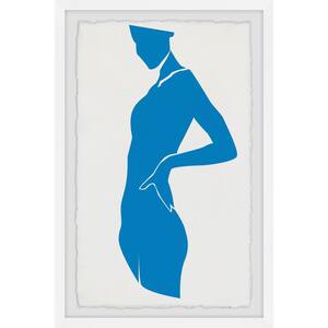 "I Feel Blue" by Marmont Hill Framed People Art Print 30 in. x 20 in. .