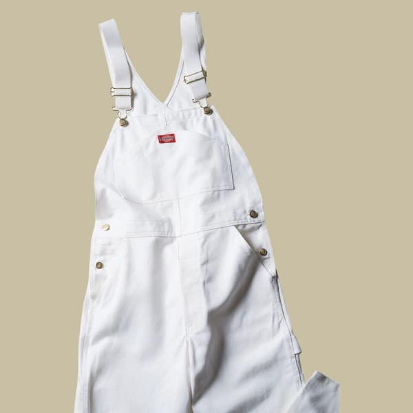 Dickies Relaxed Fit 30-30 White Painters Bib Overall 8953WH3030