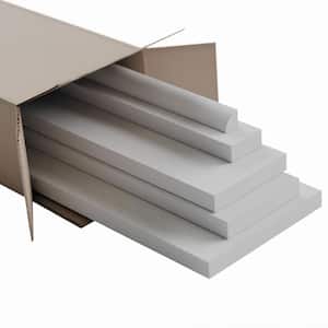 5/8 in. X 96 in. X 3-1/2 in. Expanded Cellular PVC Deluxe Wainscot Moulding System