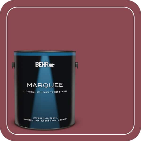 BEHR MARQUEE 1 gal. #ICC-83 Currant Jam Satin Enamel Exterior Paint & Primer