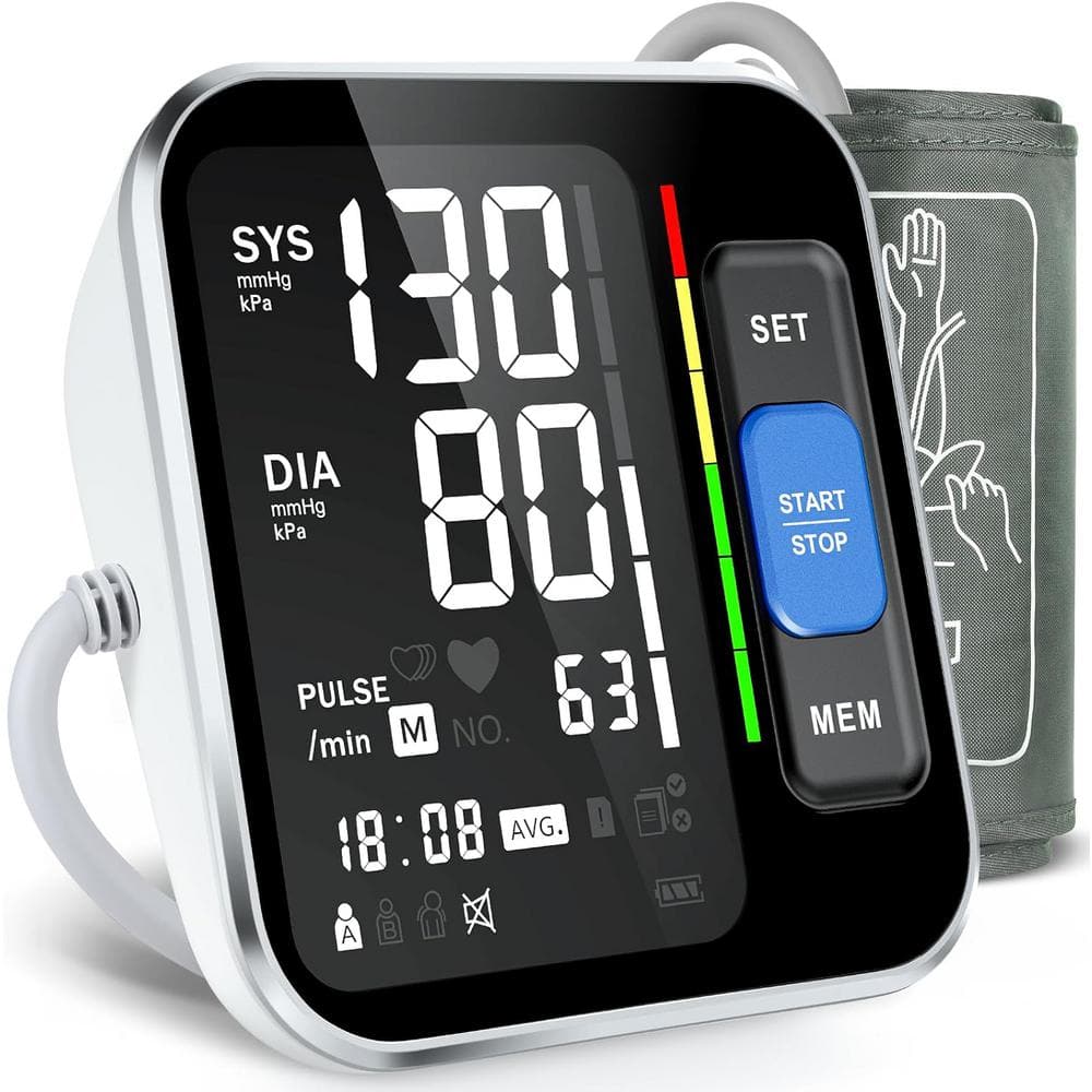 Blood Pressure Monitors Upper Arm with Large Backlight Display 2 Users 240 