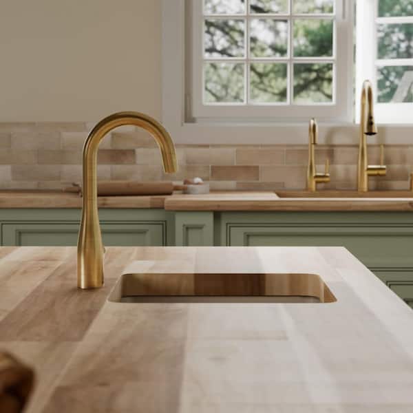 Karran Gray Quartz 17 in. Undermount Bar Sink QU-690-CN - The Home