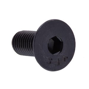 5/16 in.-24 x 3/4 in. Black Oxide Coated Steel Hex Allen Drive Flat Head Socket Cap Screws (25-Pack)