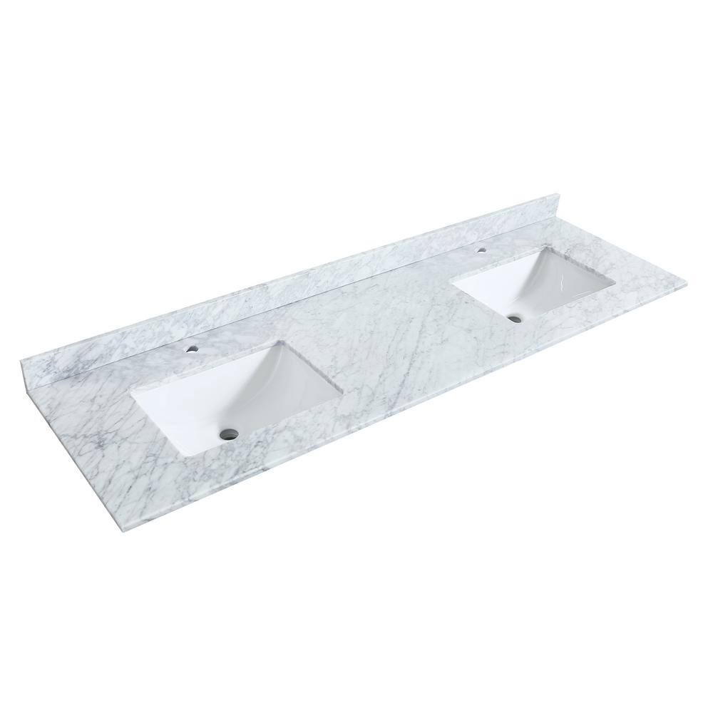 Elan 72'' Tan Double Vanity with Marble Top
